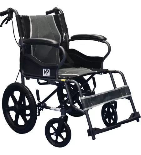 SILLA DE RUEDAS DE TRANSPORTE EN ALUMINIO (Konfort Plus)