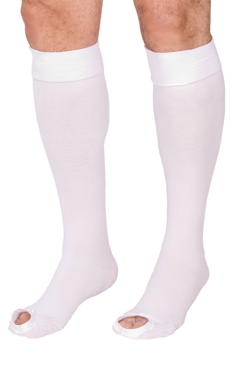 MEDIA ANTIEMBOLICA RODILLA BLANCA 18-23mmHg - Imagen 2