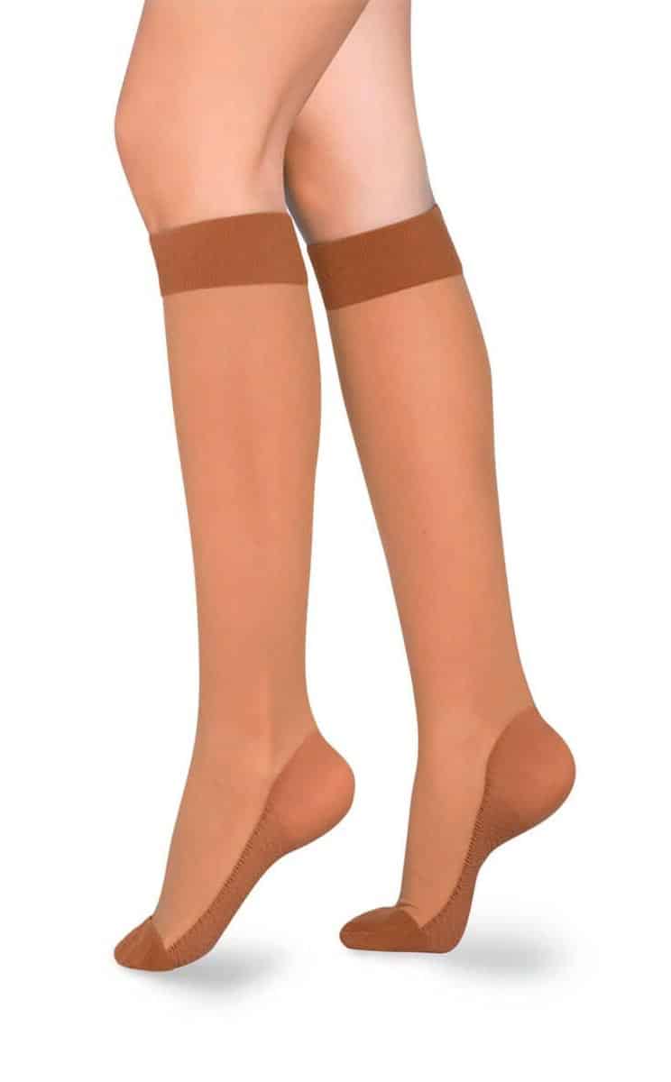 Medias de Compresión Mediana – Rodilla Punta Cerrada Opaca 15-20mmHg - Imagen 2