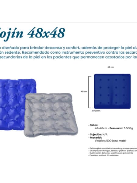 COJÌN CUADRADO EN GEL 48X48