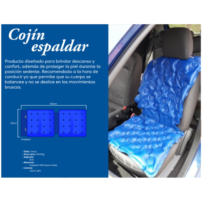 COJÌN DE AGUA ESPALDAR 50X150 CM