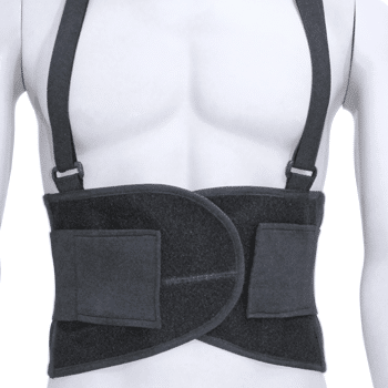 CINTURON DE FUERZA PROTECTOR DE COLUMNA CON TIRAS