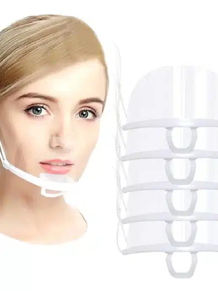 MASCARA TRANSPARENTE DE PLASTICO X 10 UND