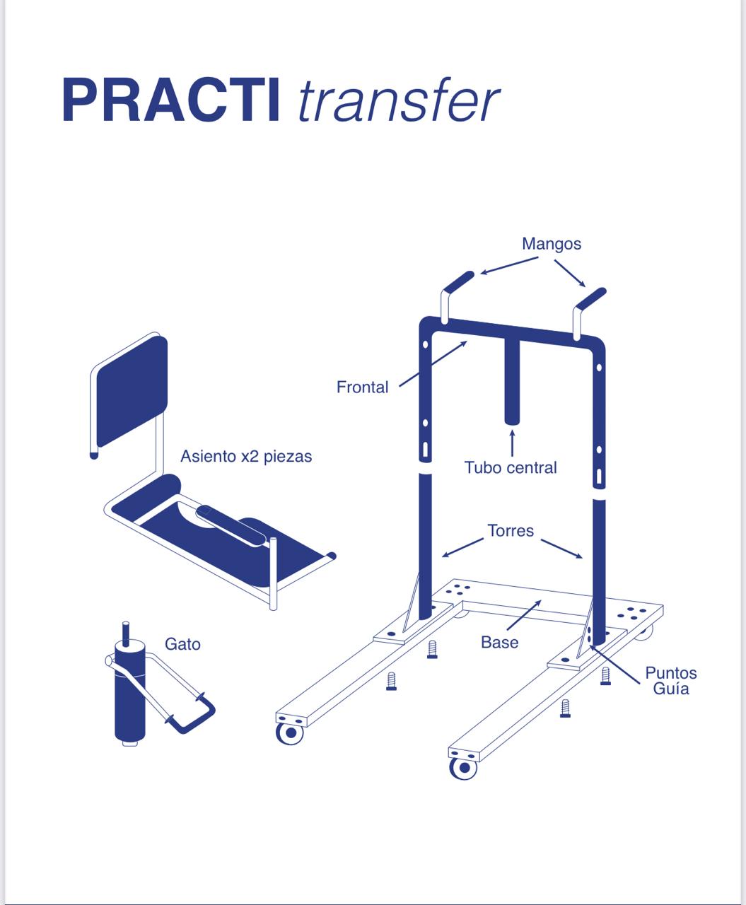 SILLA TRANSFERENCIA PACIENTE - Imagen 2